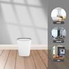 Large Capacity Trash Plastic Rectangular Garbage Bin Open Top Press Ring for Office Kitchen Bathroom Home Use