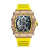 ZIDO Casual Men's Barrel Quartz Skeleton Watch - Luminous & Waterproof