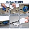 Corrosion Resistant Toilet Offset Flange Seal Wear Proof Offset Toilet Flange Seal for Secure & Hygienic Bathroom Setups