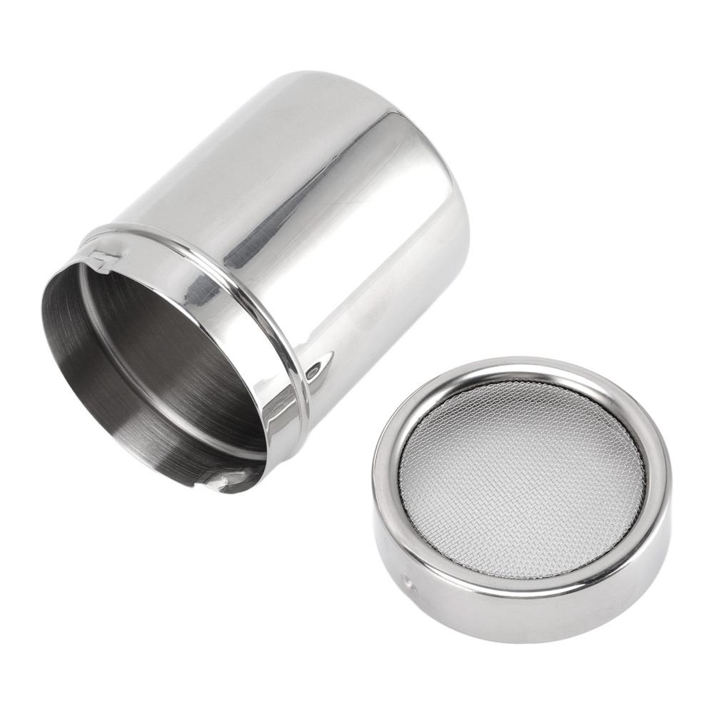 Rustproof Flour Sifter Shaker Stainless Steel Seasoning Shaker Dredge Salt Dispenser For Baking