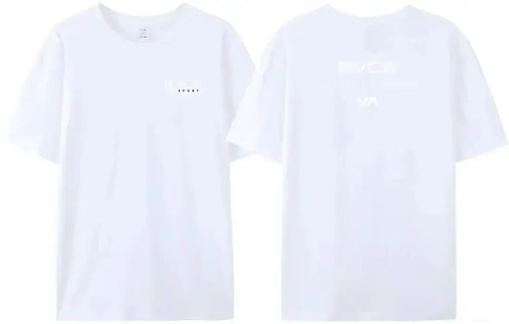 Summer Trendy Brand RVCA T-shirt Men's Women's Plus Size Loose Short-sleeved Fashion Design Tee Streetwear Fashion Top