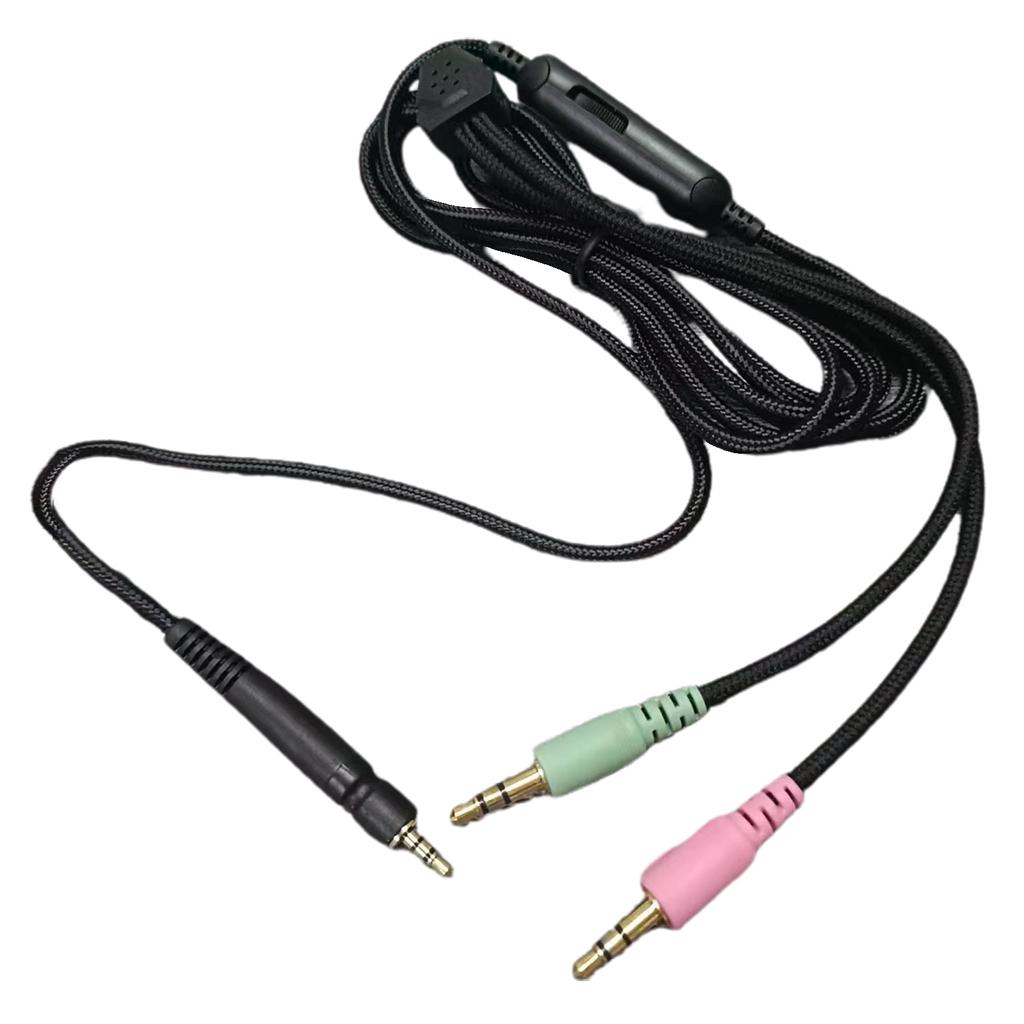 Nylon Braided UNP PC Cable for Sennheiser GSP350/500/600/670G4MEONE Headphones Cord Better Sound Ranges User Friendly