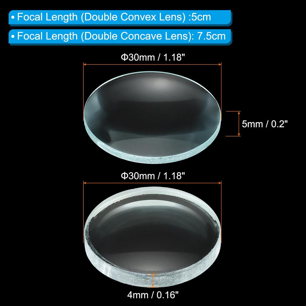 DOUBLE CONCAVE LENS, 38MM DIA/ 150MM FL, EACH | Geyer Instructional