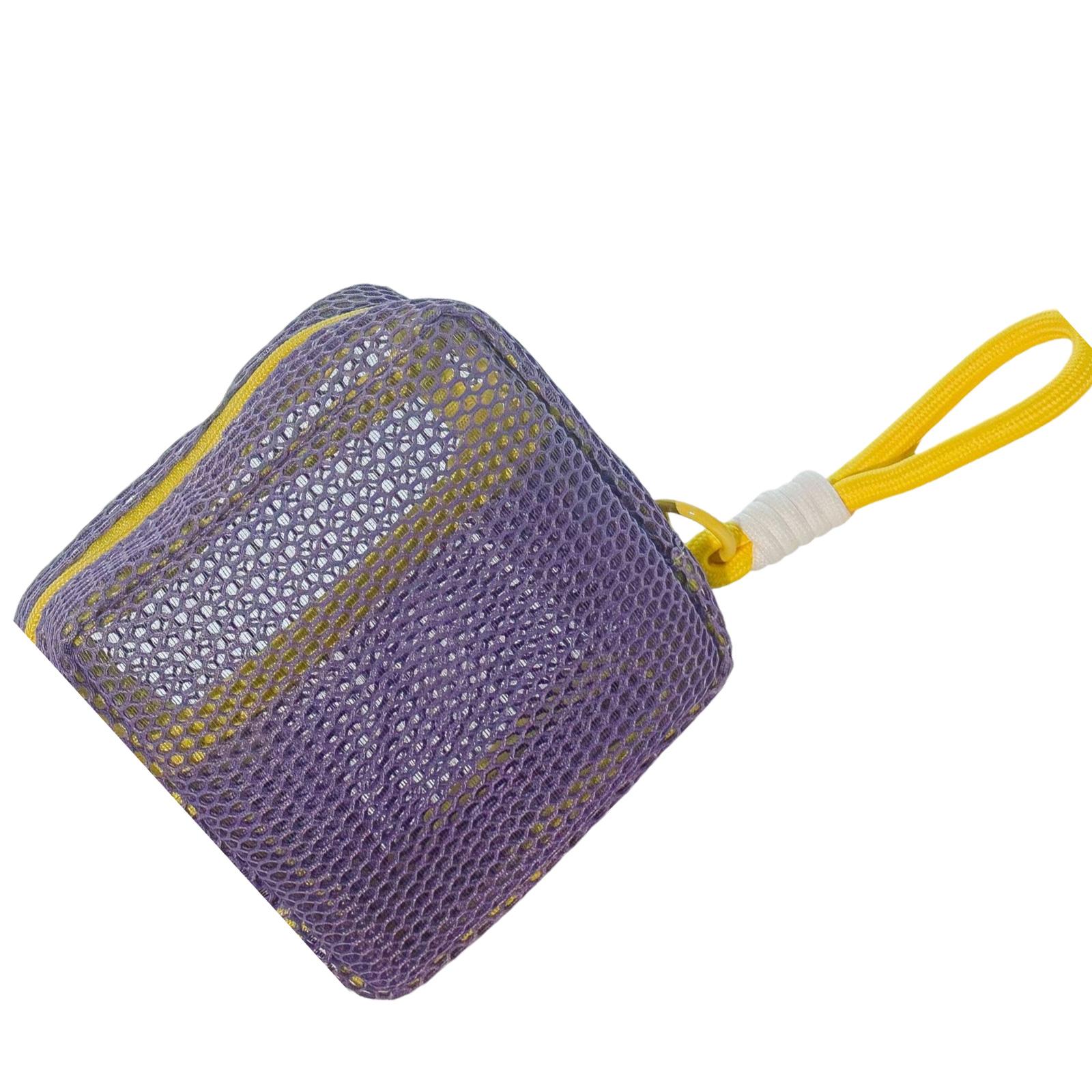 

Dopamine Color Makeup Storage Case Toiletry Organizer with Handle Large Capacity Cosmetic Bag for Gym and Travel Use фиолетовый