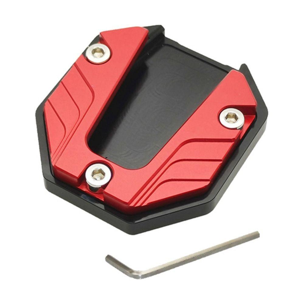 Motorcycle Kickstand Foot Support Motorbike Side Kick Stand Pad Side Stand Large Foot Pad Parking Plate Base Foot Extension Pad