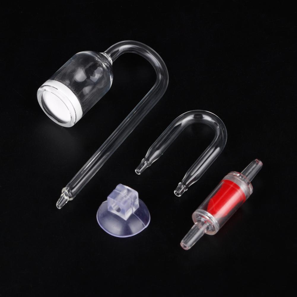 CO2 Refiner Diffuser with U shape Tube Check Valve Set for Water Plant Fish Tank