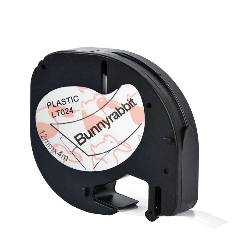 3stk 91201 91331 12267 etiketttape plast og papir kompatibel for LT-100H dymo etikettskriver 12mm dymo letratag 18769 91200