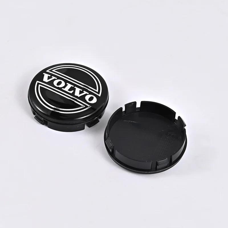 4PCS 64mm Car Wheel Center Hub Cap Rim Cover Emblem Stickers For Volvo XC60 V60 S60 V40 V50 S40 S80 C30 XC40 XC70 XC90 R Design