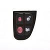For Jaguar X S XJ XK TYPE Remote Key FOB 4 Button Rubber Pad Replacement