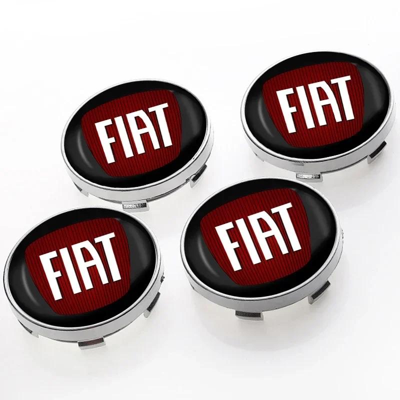 

4pcs 60mm Car Wheel Center Hub Cap Rim Cover Emblem Stickers For Fiat 500 Punto 125 500 Bravo Stilo Panda Abarth Tipo Viaggio
