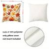 1 Pieces Autumn Leaf Patterned Decorative Throw Pillow Cushions Polyester Pillowcase,sofa  Cushion Cov Headboard Pillow