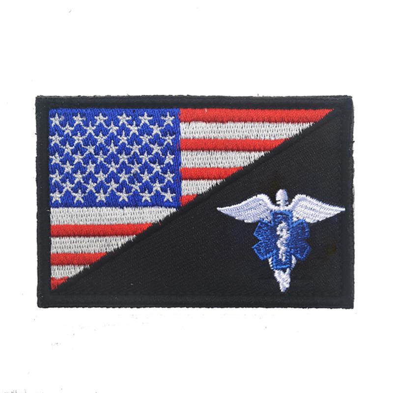 US Flag & Punisher Spartan Tactical Velcro Armband