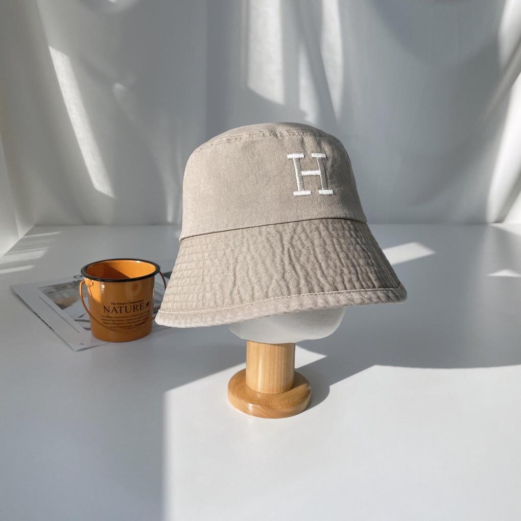 Men's and Women's Daily Bucket Hat Washed H Bucket Hat