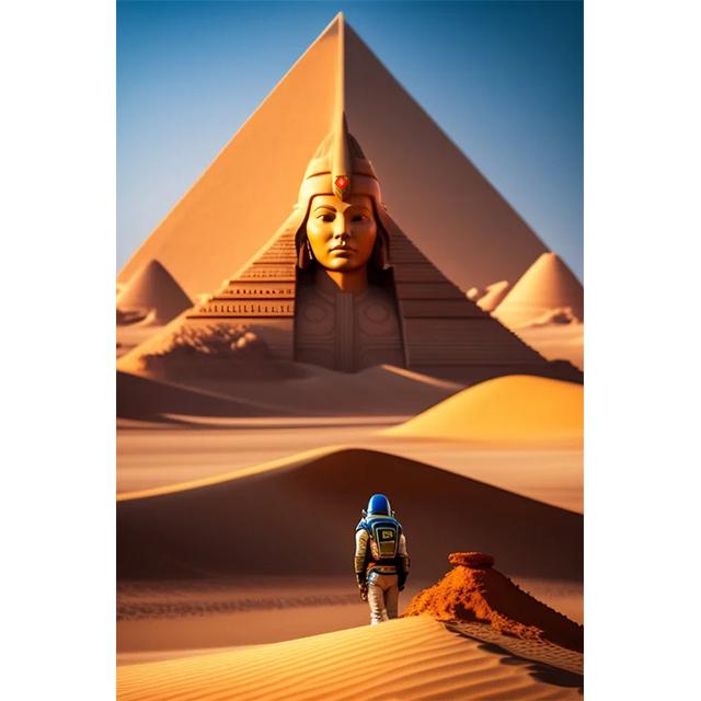 Egyptian Pyramid Temple Sphinx Prints Poster Canvas HD Painting Modern Wall Art Pictures For Living Room Bedroom Home Decoration