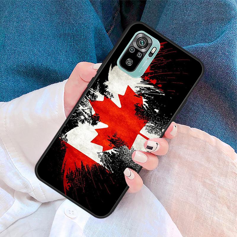 Canada Canadian Flag Case For Xiaomi Redmi Note 11 10 9 8 12 Pro Plus 9S 10S 11S 12S Cover For Redmi 12C 10 9 C