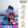 1pc Stitch Printing Blanket - Soft, All-Season Throw for Living Room, Beroom,Personalize Gift with Aorable Cartoon Esign