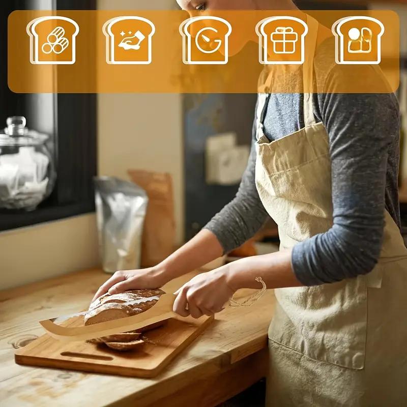 Wooden Bread Knife Non-dropping Baking Baguette Cake Knife Serrated Toast Knife Wooden Bread Cutting Saw