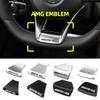 LTU2   W212 C200 Car For Mercedes Benz AMG For AMG Logo Steering Wheel Sticker Car Emblem Cover Interior Sticker Decal For AMG Mercedes