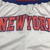 Knicks Retro Embroidered Drawstring Cropped Basketball Shorts Training Shorts
