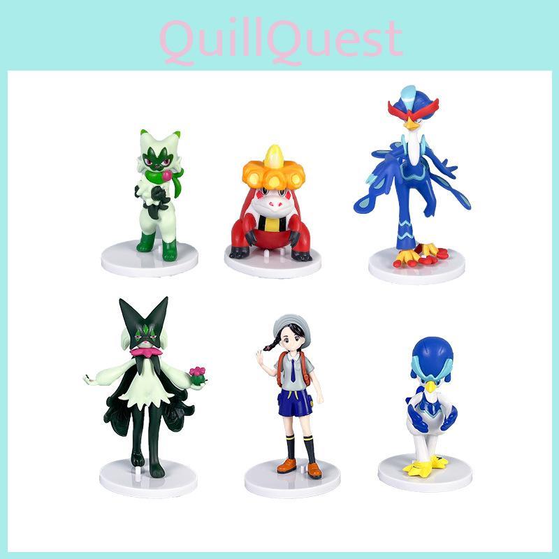 Character Pokmon Figure Model Set With Assembly For Gift Display And Anime Fans
