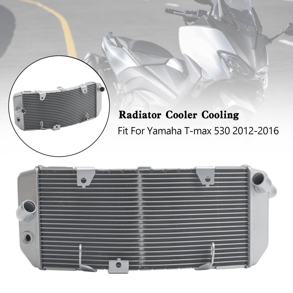 Radiator Aluminiu Răcire Cooler Pentru Yamaha TMAX530 T-max 530 2012-2016 Argintiu