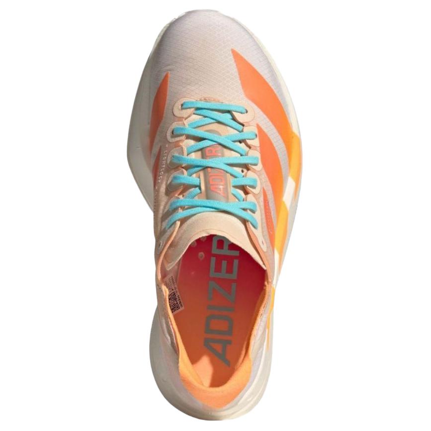 Adidas Adizero Adios Pro 4 Soft Comfortable Durable Low-Top Casual Running Shoes Women Sneaker White Orange JR1241