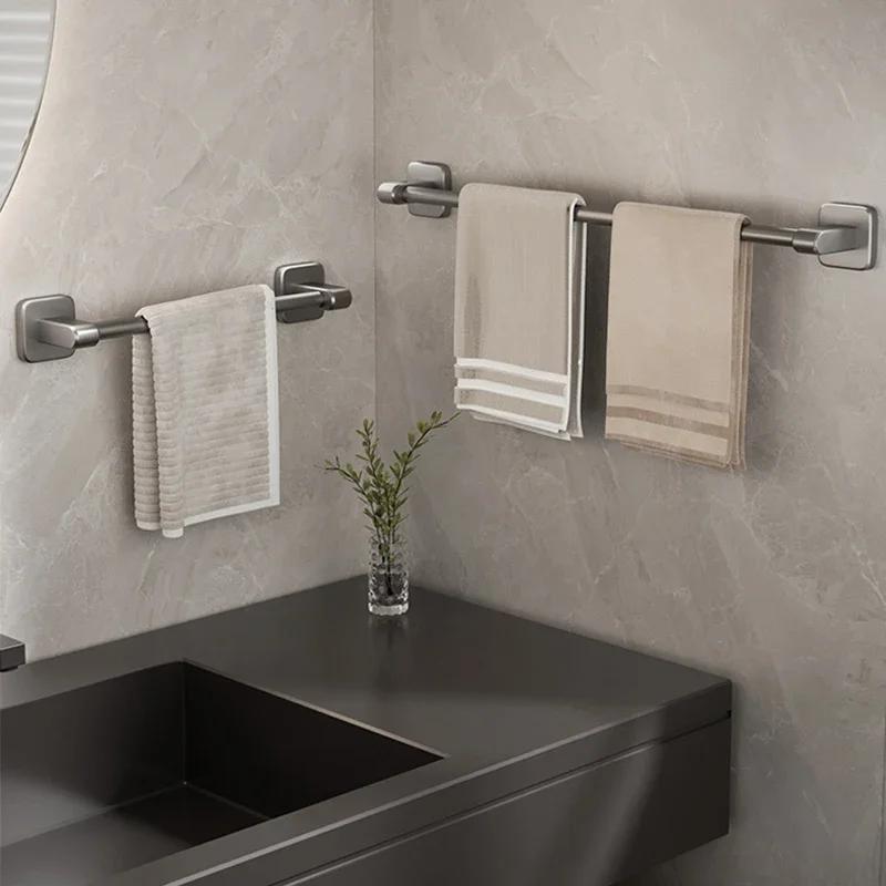 2025 New Towel Holder Space Aluminum Shower Room Towel Hanger Multifunctional Storage Organizer For Bathroom Accessories