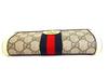 Authentic GUCCI GG Ophidia White Leather Web Strip Continental Wallet #b142  Open box