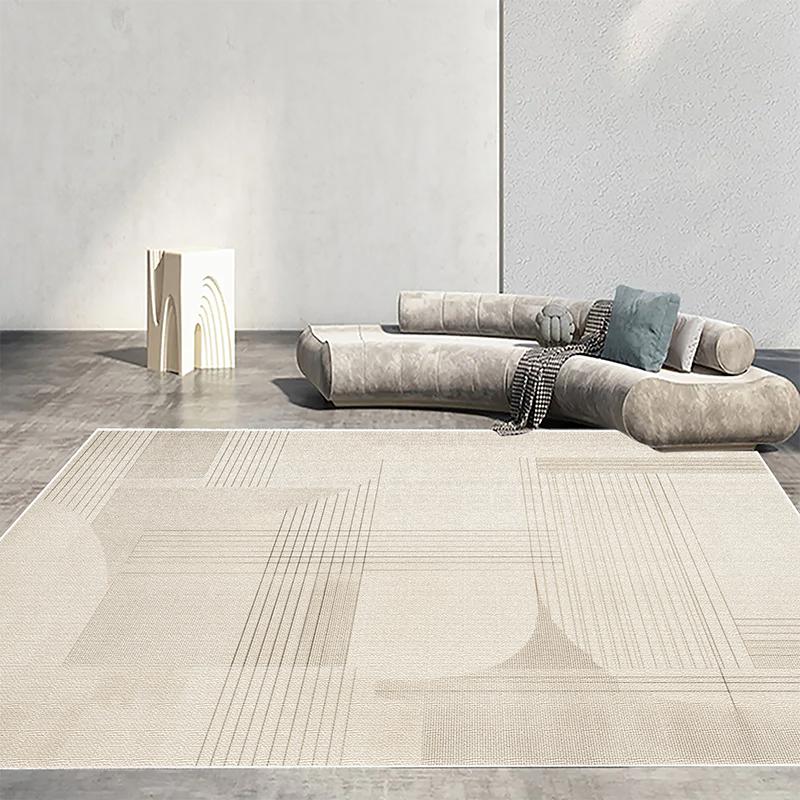 Moderní Jednoduchý Velký Koberec pro Dekoraci Obývacího Pokoje Abstraktní Koberce Pohodlný Protiskluzový Ložnicový Koberec Pratelná Podložka pod Stůl