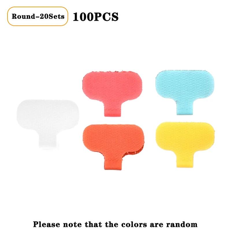 5-200PCS Cable Label Writable Colored Cable Identification Sticker Self-adhesive Writable Wire Classification Strap