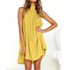 Chic Womens Holiday Irregular Ladies Summer Beach Sleeveless Party Dress For Effortless Style And Comfort
