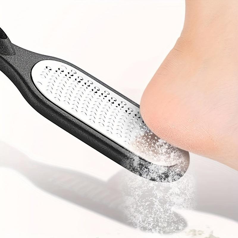 [Professional Foot File] Heavy-Duty Stainless Steel Pedicure Tool | Non-Slip Ergonomic Handle | Dead Skin Remover for Feet