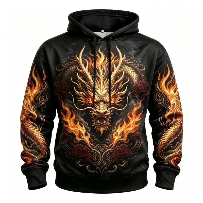 Mænd Neonskalle Skelet 3D Print Hættetrøje Y2K Gotisk Streetwear Løs Pullover Hættetrøje Med Lomme