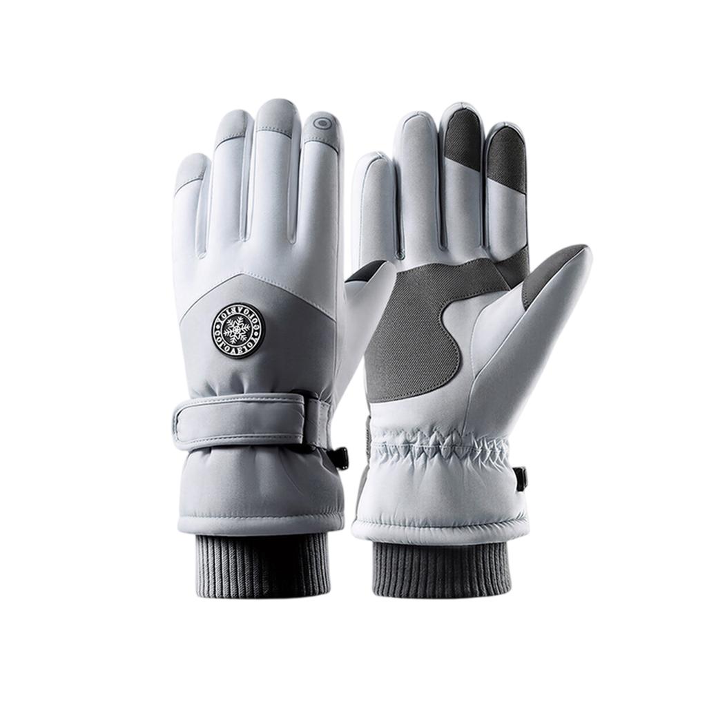 Winter Wasserdichte Skihandschuhe Herren Damen, Winddichte Thermohandschuhe mit Touchscreen, Schnee Warm Radfahren Fahren Biken Laufen
