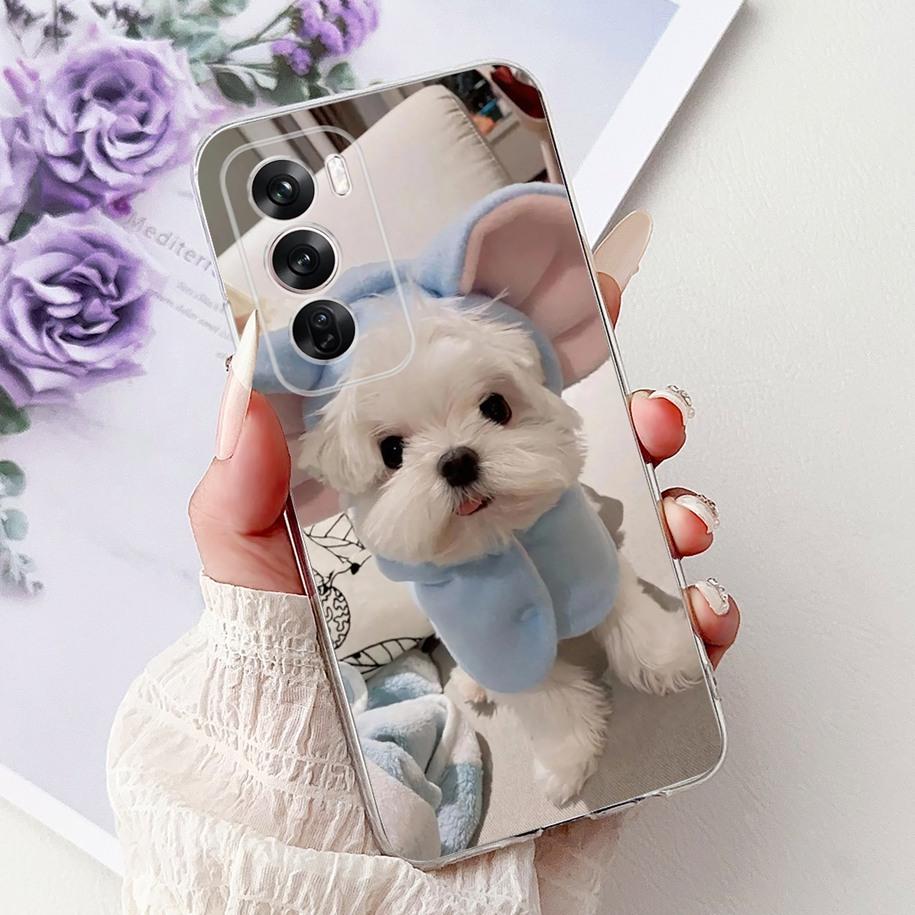 For OPPO Reno12 Pro 5G Case CPH2629 Cover Transparent Silicone Fashion Butterfly Soft Case For Reno 12 CPH2625 Reno 12Pro Fundas