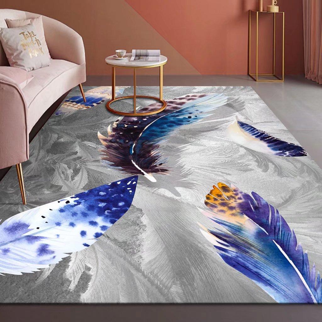 3D Art Pattern Print Carpet Modern Living Room Carpets Lounge Sofa Decoration Rug Soft Comfortable Bedroom Bedside Floor Mat