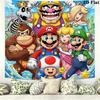 Super Mario Wall Tapestry Aesthetic Wall Hanging Printed Fabric Blanket Decorative Tapestries For Bedroom Living Room Home Decor