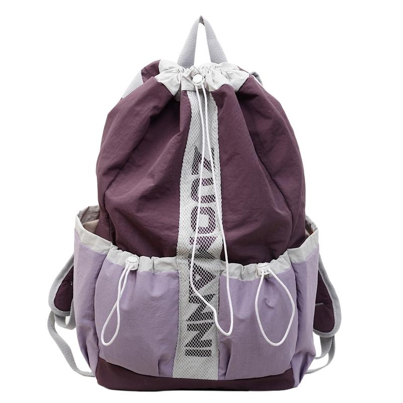 Versatile Drawstring Backpack - Lightweight Sports Bag for Tennis & Badminton Rackets, Perfect Gym & Travel Pack