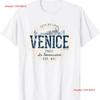 Italien Retro Stil Vintage Venedig T-Shirt vintage Gewaschenes Oberteil Für Den Alltag Bequem homme streetwear Dehnbar Stilvoll