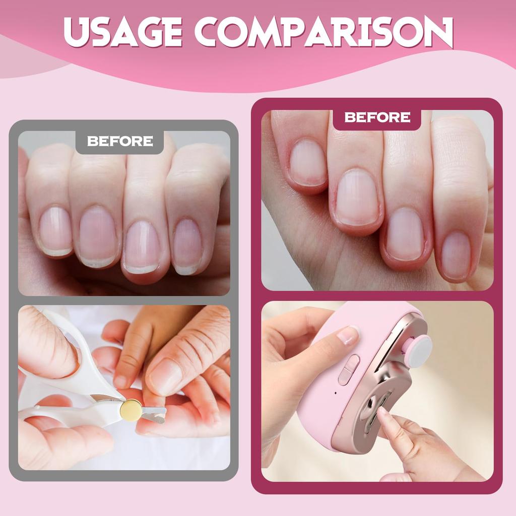 Electric Nail Clipper Grinding and Polishing 2 In 1 Multifunctional Portable Automatic Nail Grinder Electric Manicure Tool