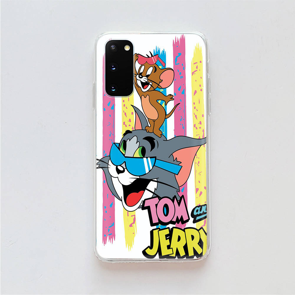 

AT23 Том Джерри Кот Прозрачный чехол для Samsung A04 A14 A23 A34 A54 M23 M33 M52 M53 Realme 10 9 C30S C35 C55 VIVO Y02 Y21 Y33S Y51 X80 V25 Чехол Infinix Hot 9 Play арлекин