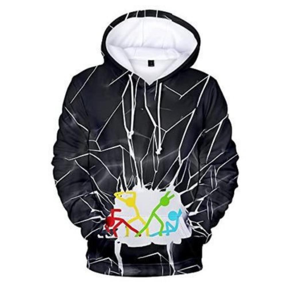 Autumn New Casual and Stylish 3D Digital Printed Men's Hooded Hoodie Factory Direct Sales Casual Hoodie