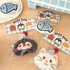 Penguin Plush Toy Keychain Fluffy Soft Stuffed 1Pc for Girls Bag Pendant Backpack Car Keychain Holder