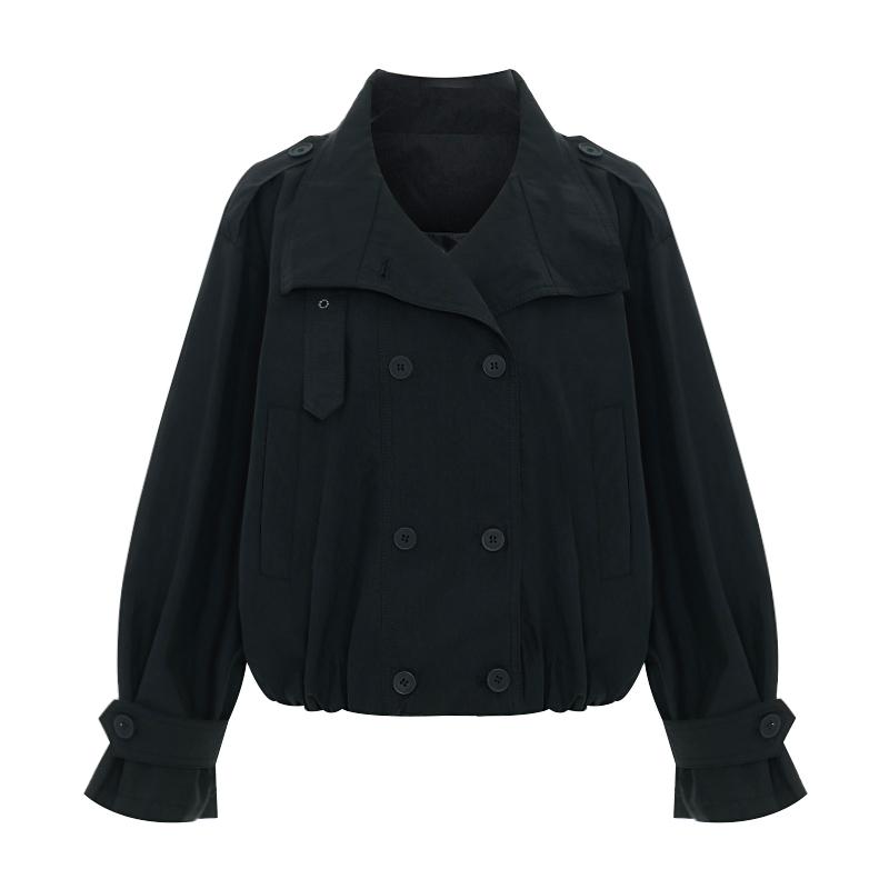 TVIEW Double High-Neck Trench Jacket_V6C-Cjk004