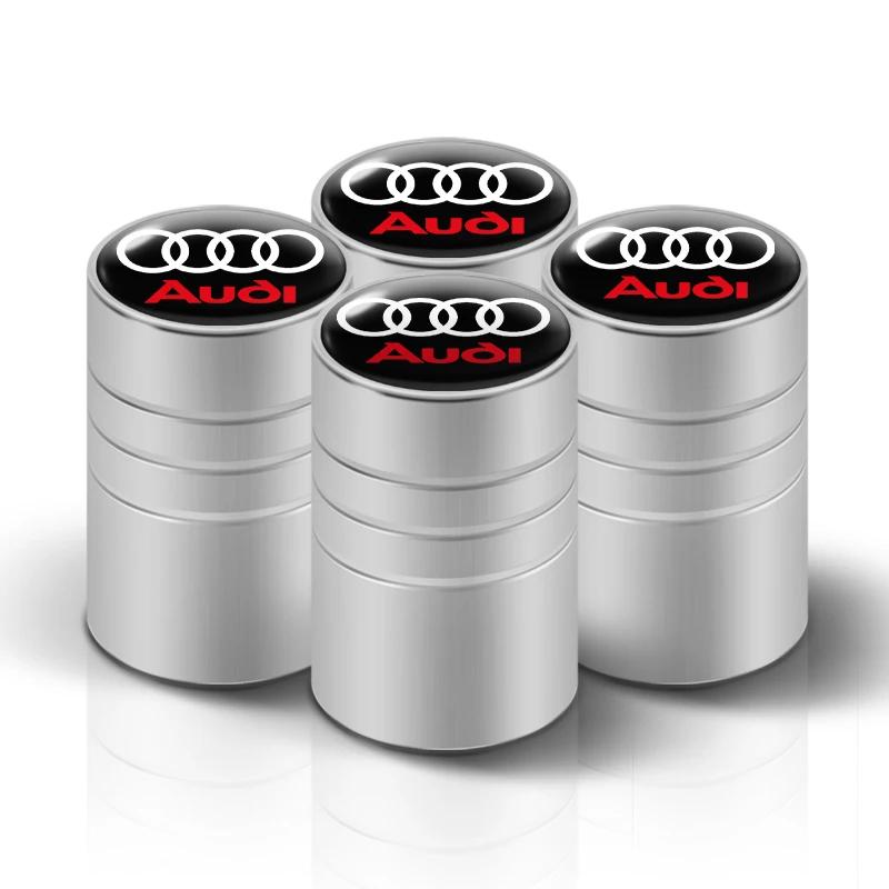 4PCS Tire Valve Stem Caps for 4HGIEW A3 A4 A5 A6 A7 A8 Q3 Q5 Q7 TT Sline S3 RS Quattro Wheel Air Valve Covers etc