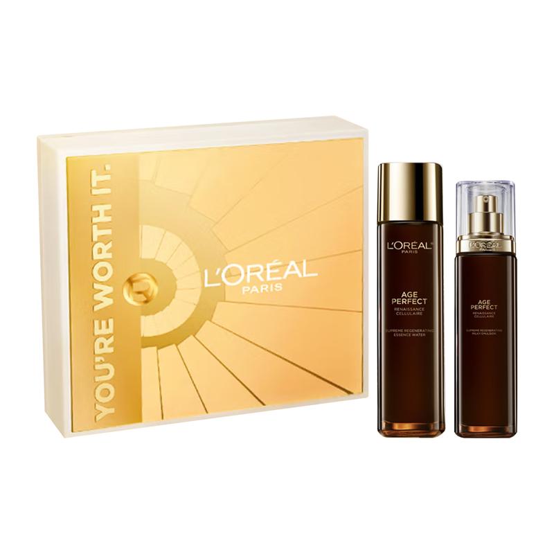 Loreal Paris Jinzhi Zhenyan Black Truffle Essence Skin Care Set - Two-piece set Jinzhi Zhenyan Black Truffle Essence Essence 130ml Jinzhi Truffle Ess