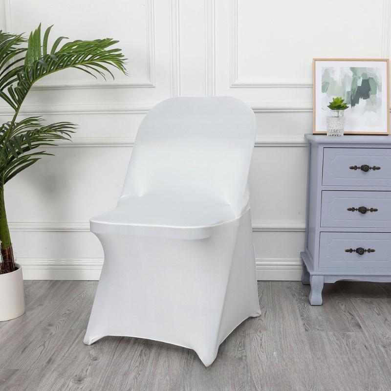 1/2/5 PCS Stretch Spandex Wedding Chair Cover for Weddings Birthdays Parties Events Hotels Banquets