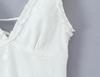 Sweet Chic Embroidered Mesh V-Neck Open-Back Slim-Fit Dress