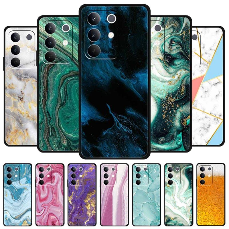Case For Realme 15x 5G Global Version Marble Capa Soft Silicone Back Cover For Realme 15 X Cases Mica Painted TPU Phone Bumper