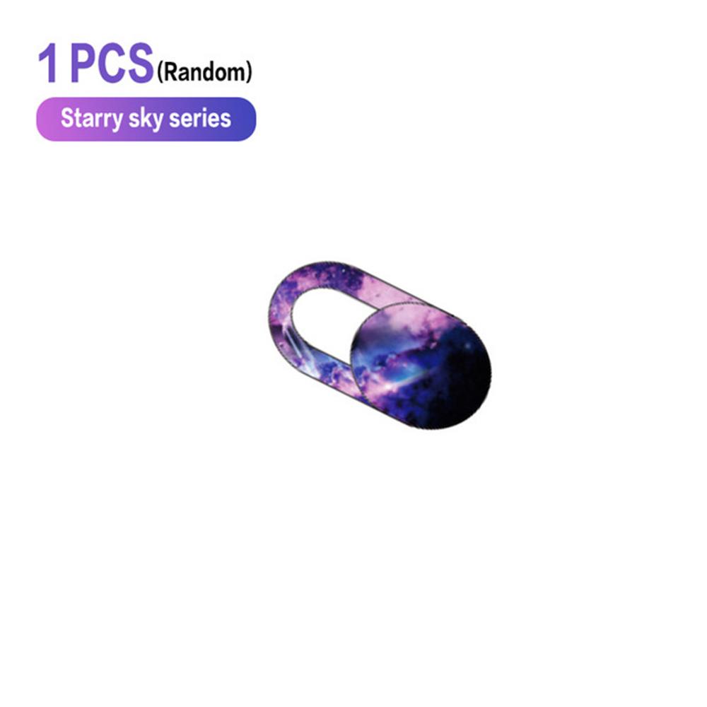 Slider Sticke Starry Sky Pattern Phone Lens Cover Camera Protection Shutter WebCam Camera Cover